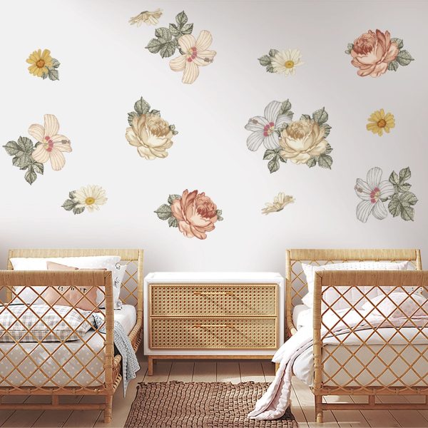 Prairie Floral Wall Decal Set For Discount - Image 2