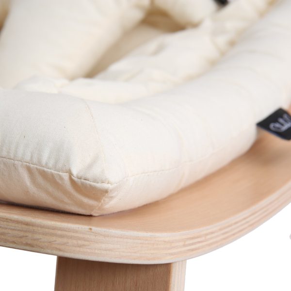 Charlie Crane LEVO Baby Rocker - Beech with Organic Milk Cushion Online - Image 4
