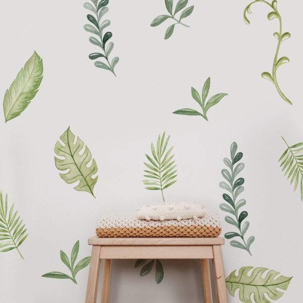 Wild Leaves Wall Decal Set For Sale