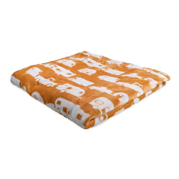 Large Autumn Gold Plush Fleece Blanket Fashion - Image 2