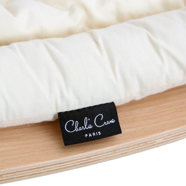 Charlie Crane LEVO Baby Rocker - Beech with Organic Milk Cushion Online - Image 5