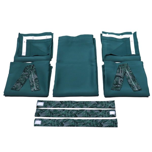 Curtain Set Multi Models 8   12 Foot Box Hunter Green For Cheap