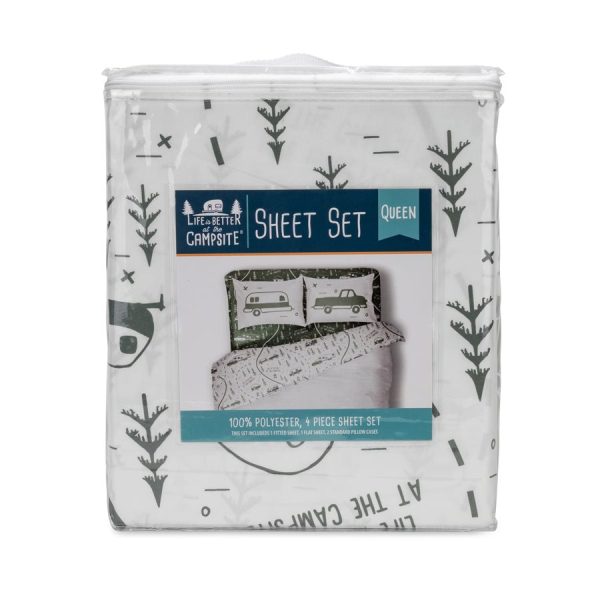 Green Queen Bed Sheet Set Online Sale - Image 3