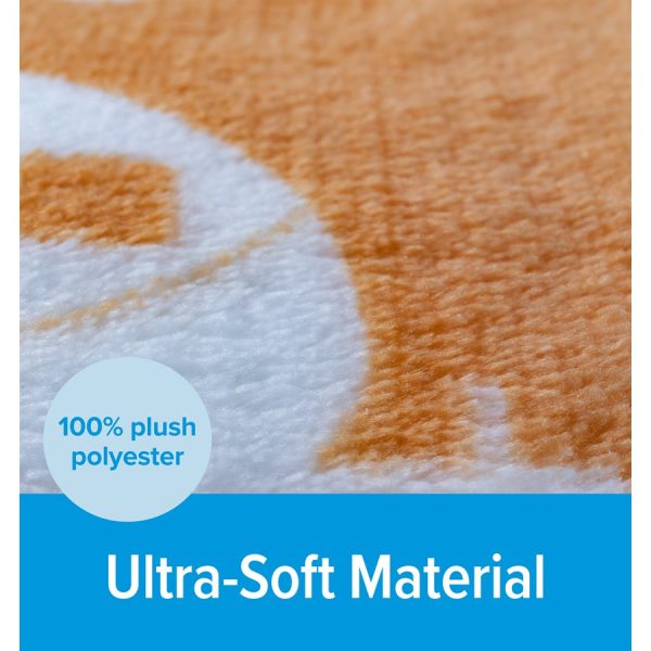 Large Autumn Gold Plush Fleece Blanket Fashion - Image 5