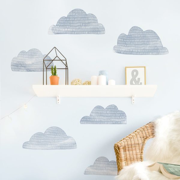 Dino Cloud Wall Decal Set Online Sale - Image 2