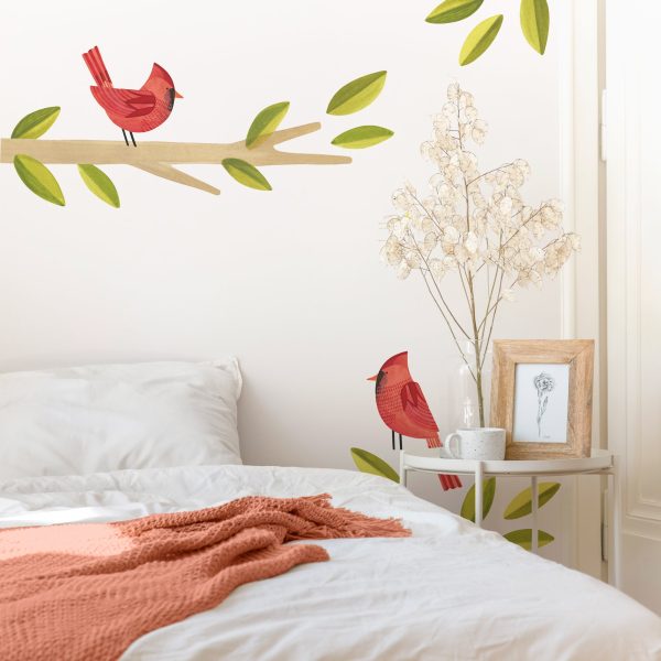 Cardinal Wall Decal Set Cheap - Image 2