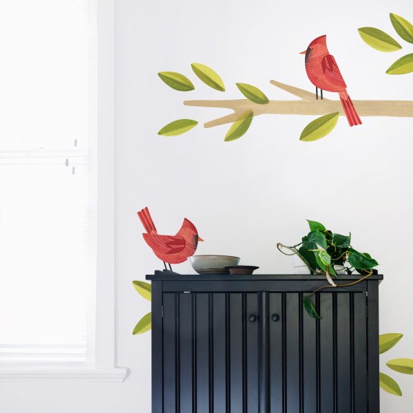 Cardinal Wall Decal Set Cheap - Image 3