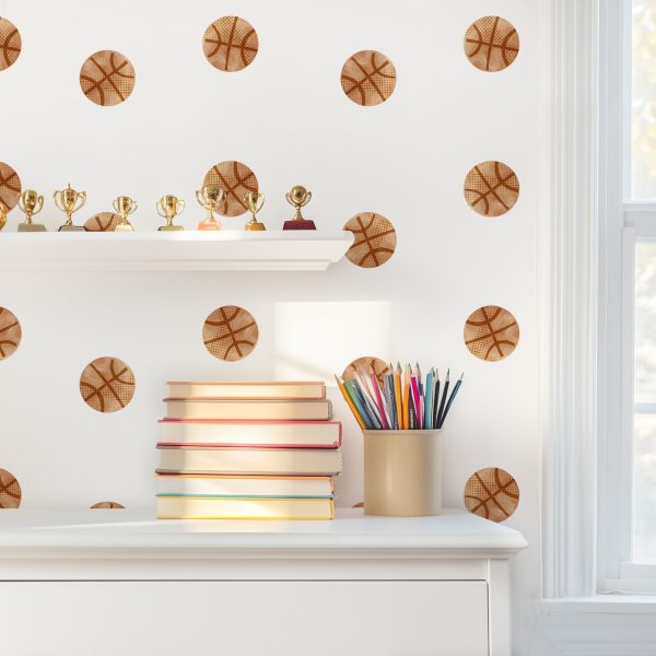 Basketball Fabric Wall Decal Set For Sale