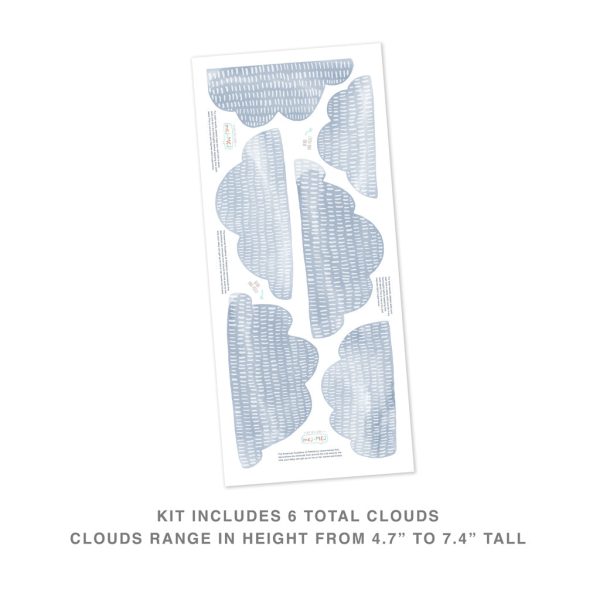 Dino Cloud Wall Decal Set Online Sale - Image 4